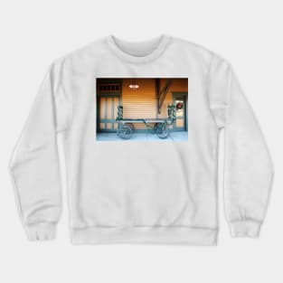 Old Railway Baggage Cart Crewneck Sweatshirt